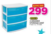 Addis 3 Drawer Storage Unit