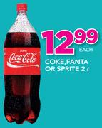 Coke, Fanta Or Sprite-2Ltr