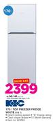 KIC 170Ltr Top Freezer Fridge White 518 1
