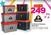 Pride 3 Piece Storage Box Set-Each