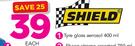 Shield Tyre Gloss Aerosol-400ml