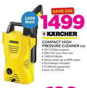 Karcher 1400W Compact High Pressure Cleaner K2