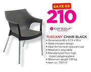Contour Tuscany Chair Black