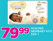 Huggies New Baby 42'S Size 1