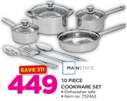 Mainstays 10 Piece Cookware Set