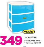 Addis 3 Drawer Storage Unit