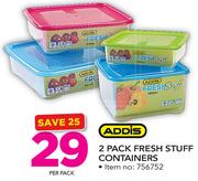 Addis 2 Pack Fresh Stuff Containers