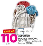 Mainstays Assorted Double Throws