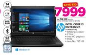 HP 14" Intel Core i3 Notebook 14-AM001 NI