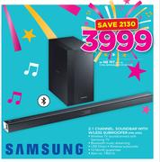Samsung 2.1 Channel Soundbar With W/Less Subwoofer HW-J450