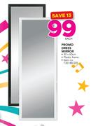 Promo Dress Mirror 30x60cm In Plastic Frame-Each