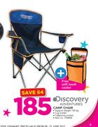Discovery Adventures Camp Chair With Free Soft Lunch Cooler