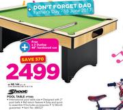 Shoot Pool Table PT500 With Free X 2 Dunlop 48" Hardwood Cue