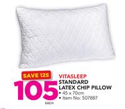Vitasleep Standard Latex Chip Pillow