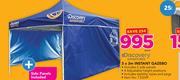 Discovery Adventures 3X3m Instant Gazebo Including Side Panel, Stability Ropes And Pegs