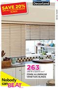 Decorland 25mm Aluminium Venetian Blinds-590X600mm