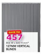 Decorland 127mm Vertical Blinds-806X600mm