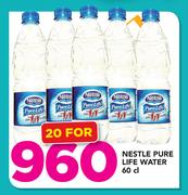 Nestle Pure Life Water 60cl-For 20