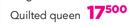 Vendre White Quilted Queen Duvet Cover Set-Per Set