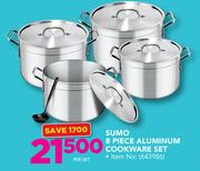 Sumo 8 Piece Aluminium Cookware Set-Per Set