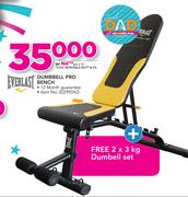 Everlast Dumbbell Pro Bench With Free 2X3Kg  Dumbell Set