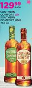 Southern Comfort Or Southern Comfort Lime-750ml Each