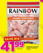 Rainbow Chicken Mixed Portions-1.7Kg Per Pack