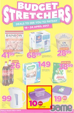 Game JHB : Budget Stretchers (19 Apr - 24 Apr 2017), page 1