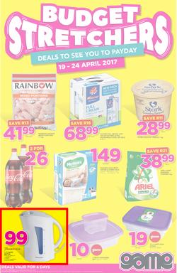 Game JHB : Budget Stretchers (19 Apr - 24 Apr 2017), page 1