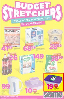 Game JHB : Budget Stretchers (19 Apr - 24 Apr 2017), page 1