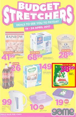 Game JHB : Budget Stretchers (19 Apr - 24 Apr 2017), page 1