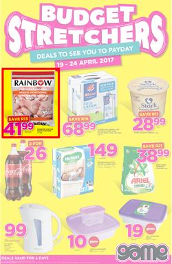 Game JHB : Budget Stretchers (19 Apr - 24 Apr 2017), page 1