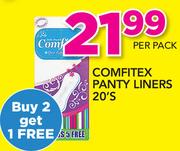 Comfitex Panty Liners (Buy 2 Get 1 Free)-Per Pack