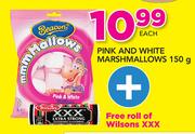 Pink & White Marshmallow-150g Plus Roll Of Wilsons XXX
