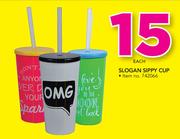 Slogan Sippy Cup-Each