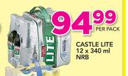 Castle Lite NRB-12 x 340ml Per Pack