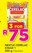 Nestle Cerelac Stage 1 Assorted-3 x 250g