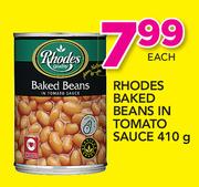 Rhodes Baked Beans In Tomato Sauce-410g
