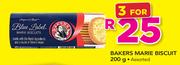 Bakers Marie Biscuit Assorted-3 x 200g