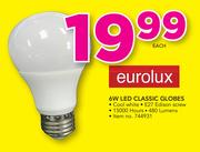 Eurolux 6W LED Classic Globes-Each