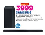 Samsung 2.1 CH Soundbar With Wireless Subwoofer HW-K450 XA