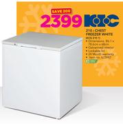 KIC 210Ltr Chest Freezer White KCG 210 1