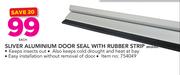 Sliver Aluminium Door Seal With Rubber Strip MQ8265