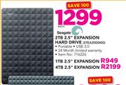Seagate 1TB 2.5" Expansion