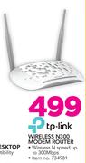 1TP-Link Wireless N300 Modem Router