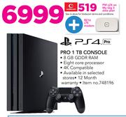 PS4 Pro 1 TB Console