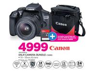 Canon DSLR Camera Bundle 1300D Includes Travel Bag And Sandisk 8GB SD Memory