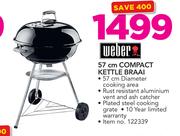 Weber 57cm Compact Kettle Braai