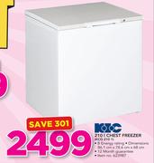 KIC 210Ltr Chest Freezer KCG 210 1