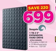 Seagate 1TB 2.5" Expansion Hard Drive STEA1000400